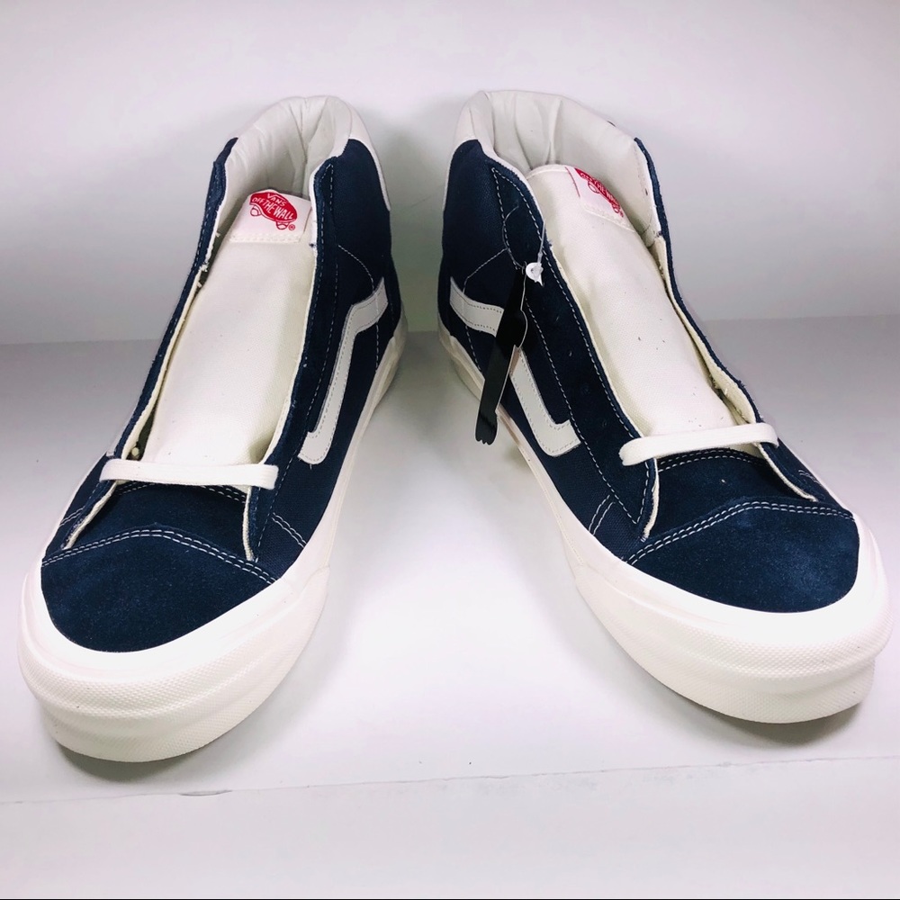VANS OG Mid Skool LX Parisian Night Blue Sneakers - Picture 6 of 10